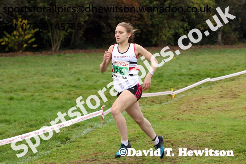 Junior women, National Cross Country Relays, Berry Park, Mansfield. Photo: David T. Hewitson/Sports for All Pics